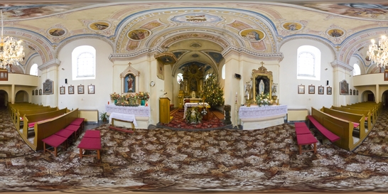 Kostol Šipice - vianočná výzdoba